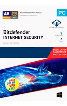 Bitdefender Internet Security 3 Años|1 Pc| Entrega Inmediata