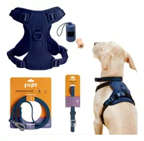 Correa Porta Bolsas Arnes Collar Perro Peps Kit De Paseo