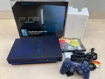 Sony Playstation 2 Bb Pack Midnighit Blue + Hd C/ Opl