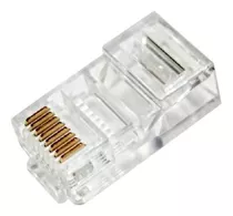 Pack X10 Ficha Macho Conector Plug Rj45 Cable De Red Cat 5e
