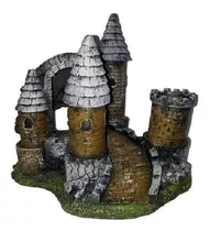 Enfeite Para Aquario Castelo Medieval Fragata