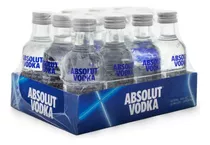 Kit 12 Miniatura Vodka Absolut Vidro Nova Embalagem 50ml