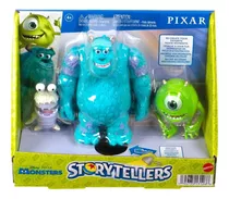 Monsters Inc Storytellers - Pack X3 Sulley Mike & Boo Mattel