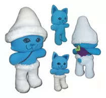 Peluche Smurf Cat | 40cm | Gato Pitufo Elfo Azul | Meme