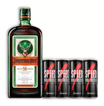 Combo Jägermeister 700ml + 4 Speed Unlimited 250ml