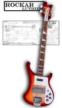 Plano Para Luthier Bajo Rickenbacker 400x (escala Real)