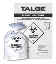 Saco De Lixo Branco Hospitalar 50l C/100