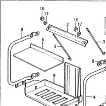 Soporte Lateral  Bateria Honda Es3500/4500 Original Genamax