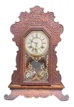 Antiguo Reloj Waterbury Americano Original C Llave Y Pendul