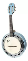 Banjo Marques Pintado Azul Aro Cromado Passivo Baj-88blel