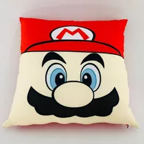 Almofada Decoração Mario Game Super Mario Bros Geek 50 Cm