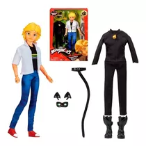 Muñeco Miraculous Ladybug - Adrien Superhero Secret 28 Cm