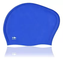 Gorra Natación Modelo Lady Cap Color Azul - Escualo Color Azul Talla Adulto Diseño De La Tela Liso