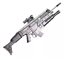 Miniatura Arma 1/6 P/ Boneco Hot Toy/ Falcom Fn Scar R 15 Cm
