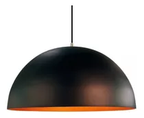 Pendente Meia Lua Preto Com Cobre 40cm