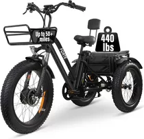 Malisa Electric Trike For Adults 3 Wheel Motorized 750w Bike