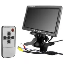 Tela Monitor Veicular Analogica 7  Lcd Portátil Cftv + Fonte