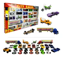 Kit 23 Carrinho De Brinquedo Coleção Presente Barato Criança