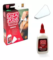 Cola Para Quebra Cabeça Puzzle Grow Brilhante Com Espátula