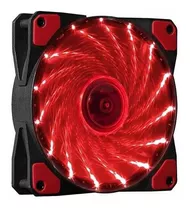 Cooler Netmak 12cm Con 15 Leds  P/ Fuente Azul / Rojo