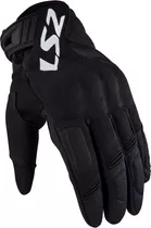 Guantes Moto Cortos Ls2 Corto Silva Color Negro Talle S