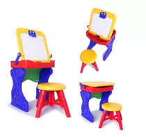 Escritorio Tablero Mesa Infantil Niño Con Silla Butaco