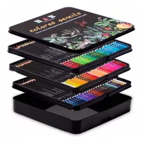 Arte Lápiz Color Premium Profesional 72 Colores Caja Metal