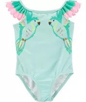 Traje De Baño Para Bebes Body Completo Carter´s Niña Verde