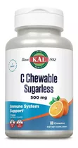 Kal | C Chewables Sugarless | 500mg | 60 Tablets | Orange
