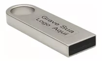 Kit 50 Uni. Pen-drive Chaveiro Slim Personalizado 8gb