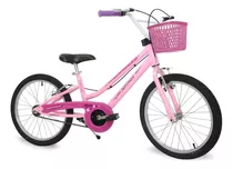 Bicicleta Aro 20 Menina Bella Rosa C/ Cestinha Original