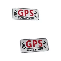  2 Calcomanías Gps Alarm Rastreo Satelital Sticker Auto Moto