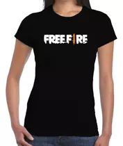 Camiseta Baby Look Feminina Garena Free Fire