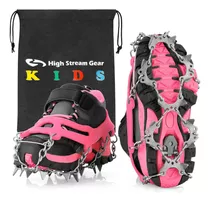 Crampones De Nieve Para Zapatos De Niños De 14 Puas.rosa-m