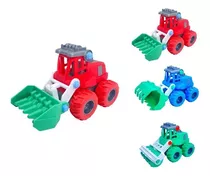 Mini Trator De Brinquedo Com Rolamento 3 Modelos Infantil