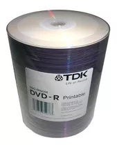 Dvd Virgen Tdk X 100  Printable 8x En Bulk-envio Gratis 