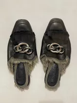 Zapatos Jeffrey Campbell Cuero Negro Talle 36/37