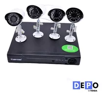 Kit De Camaras De Seguridad De 4 Canales Cctv