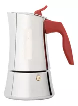 Cafetera Moka Italiana Stilla 10 Taza Oroley Acero Inducción Color Plateado Acero Inoxidable