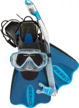 Cressi Palau Saf Set Adulto, Set Para Snorkel Con Bolsa, Cal