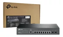 Switch Hub Gigabit Gerenciável Tp-link Tl-sg3210 8 Portas