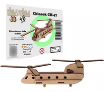 Quebra Cabeça 3d Helicoptero Chinook Ch-47