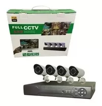 Kit Cctv Con 4 Cámaras De Seguridad Mas Dvr 1080p Full Hd