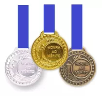 60 Medalhas Metal 29mm Honra Ao Mérito Ouro Prata Bronze