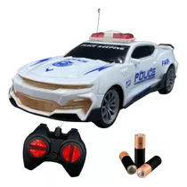 Brinquedo Carro Carrinho De Policia Controle Remoto 4 Canais