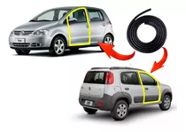 Kit 2 Guarnição Porta Fiat Uno Evo/vivace 4p 2011 Em Diante