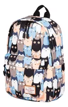 Mochila Estampado Gatos Morral Casual / Universidad/ Escolar