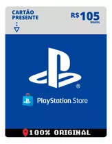 Cartão Card Playstation Store 105 Reais Psn Plus Ps4 Ps5 Br