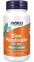 Suplemento En Cápsula Now  Zinc Picolinate En Pote 120 Un