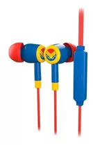 Auriculares Capitana Marvel Cable Xtech Xte-m100c Febo Color Azul